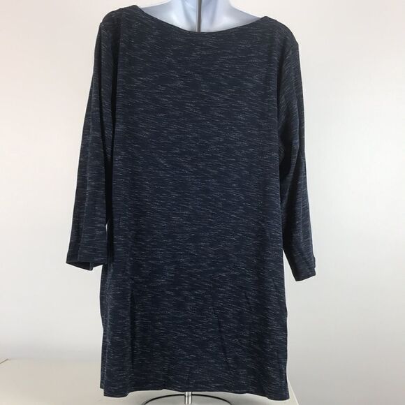 Karen Scott Space-Dye 3/4-Sleeve Plus Top women’s size 0X - Picture 3 of 4